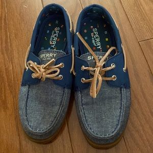 Sperry boat shoes, boys size 2.